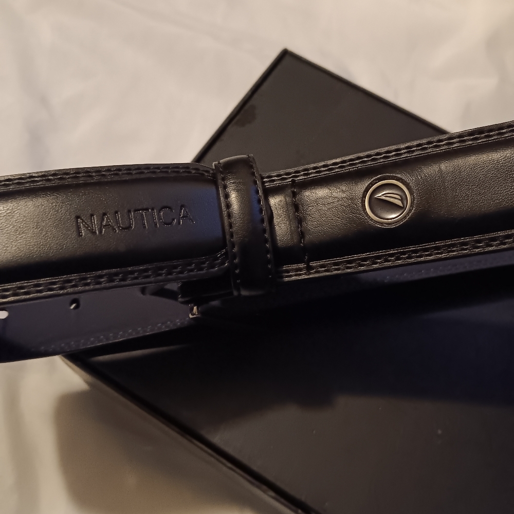 Men's Double Stitch Leather Belt